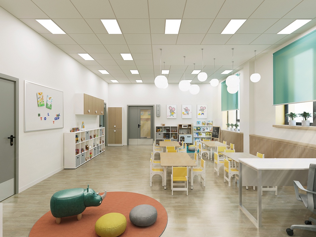 Фасад детского сада в ЖК «Фотограф» украсит 9-ти метровое полотно